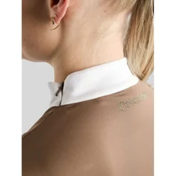 Montar Wedstrijdshirt MoEve Golden Quartz Crystals Lange Mouwen Nougat Brown