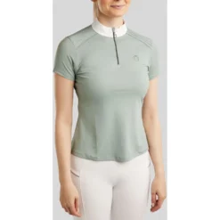 Montar Wedstrijdshirt MoPearl Pintucks Gun Metal Crystals Turin