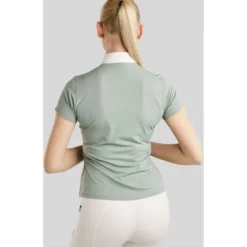 Montar Wedstrijdshirt MoPearl Pintucks Gun Metal Crystals Turin