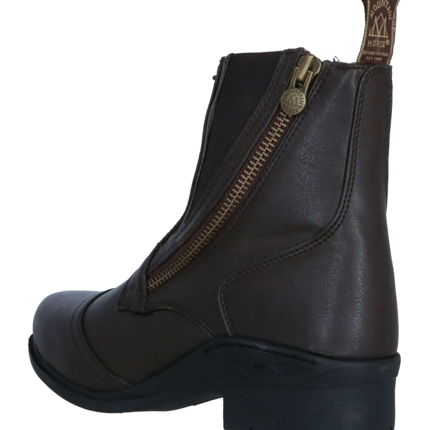 Mountain Horse Jodhpurs Veganza Side Zip Paddock Bruin