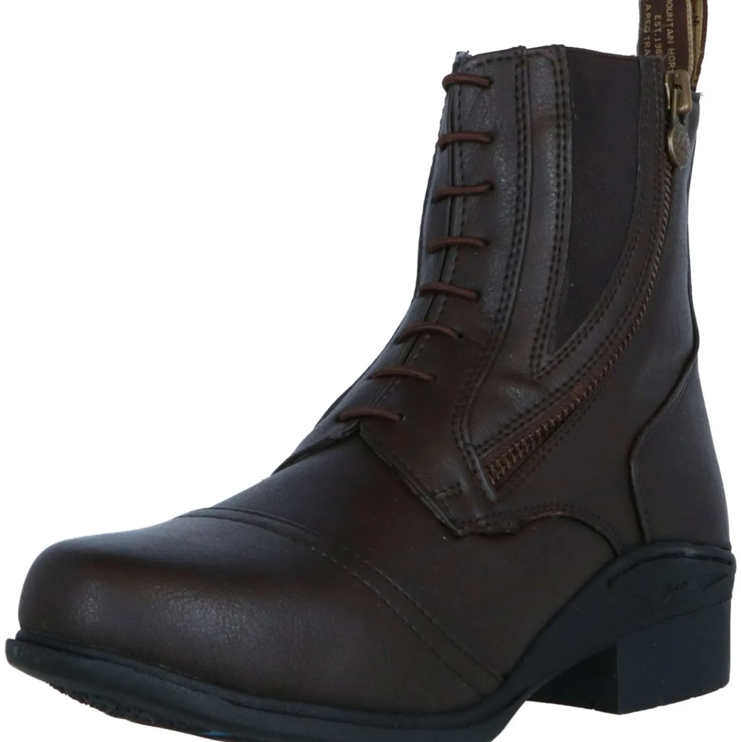 Mountain Horse Jodhpurs Veganza Side Zip Paddock Bruin