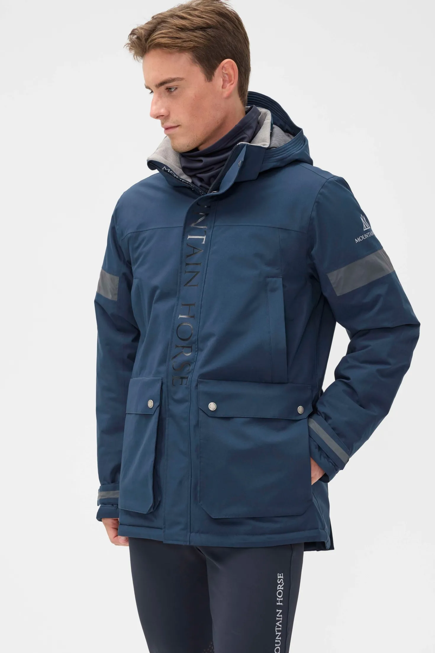 Mountain Horse Korte parka Galaxy Navy