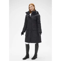 Mountain Horse Lange Jas Saga Black Leaf