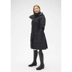 Mountain Horse Lange Jas Saga Black Leaf