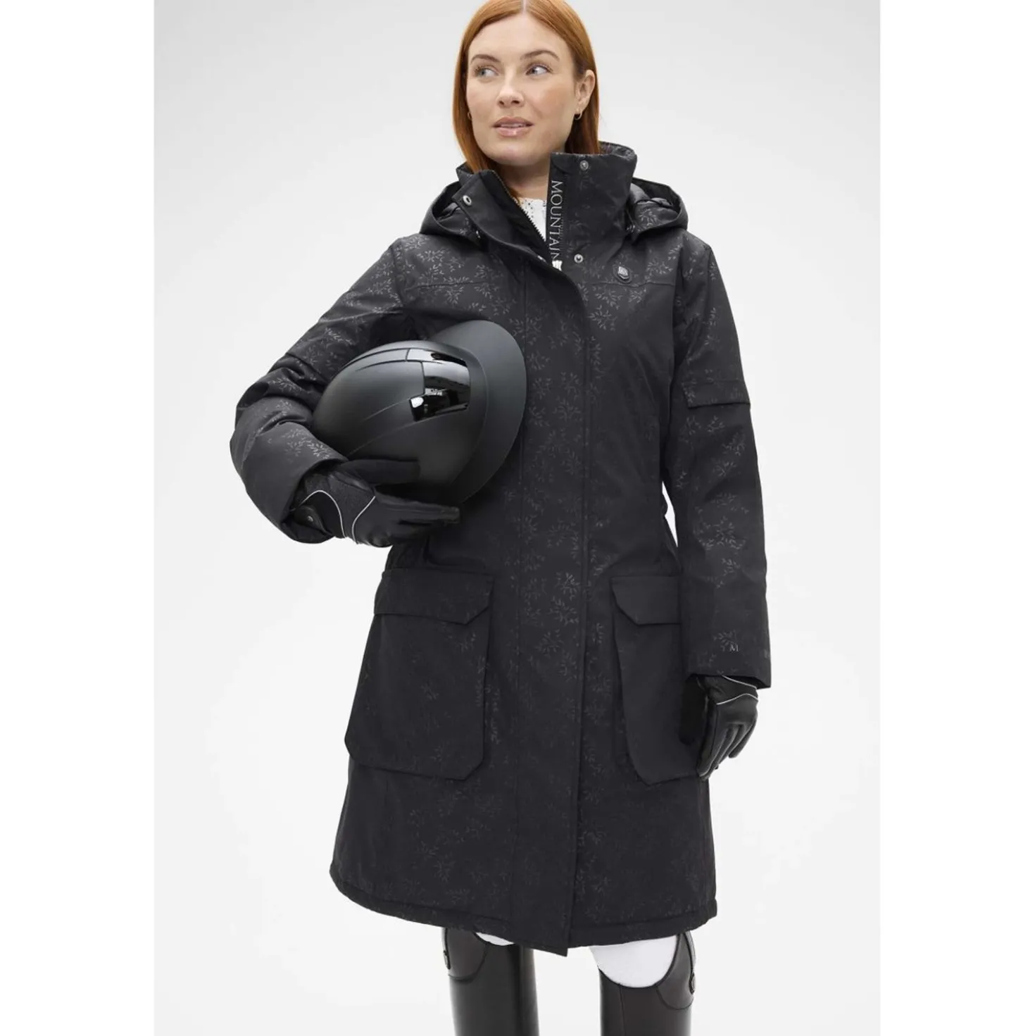 Mountain Horse Lange Jas Saga Black Leaf