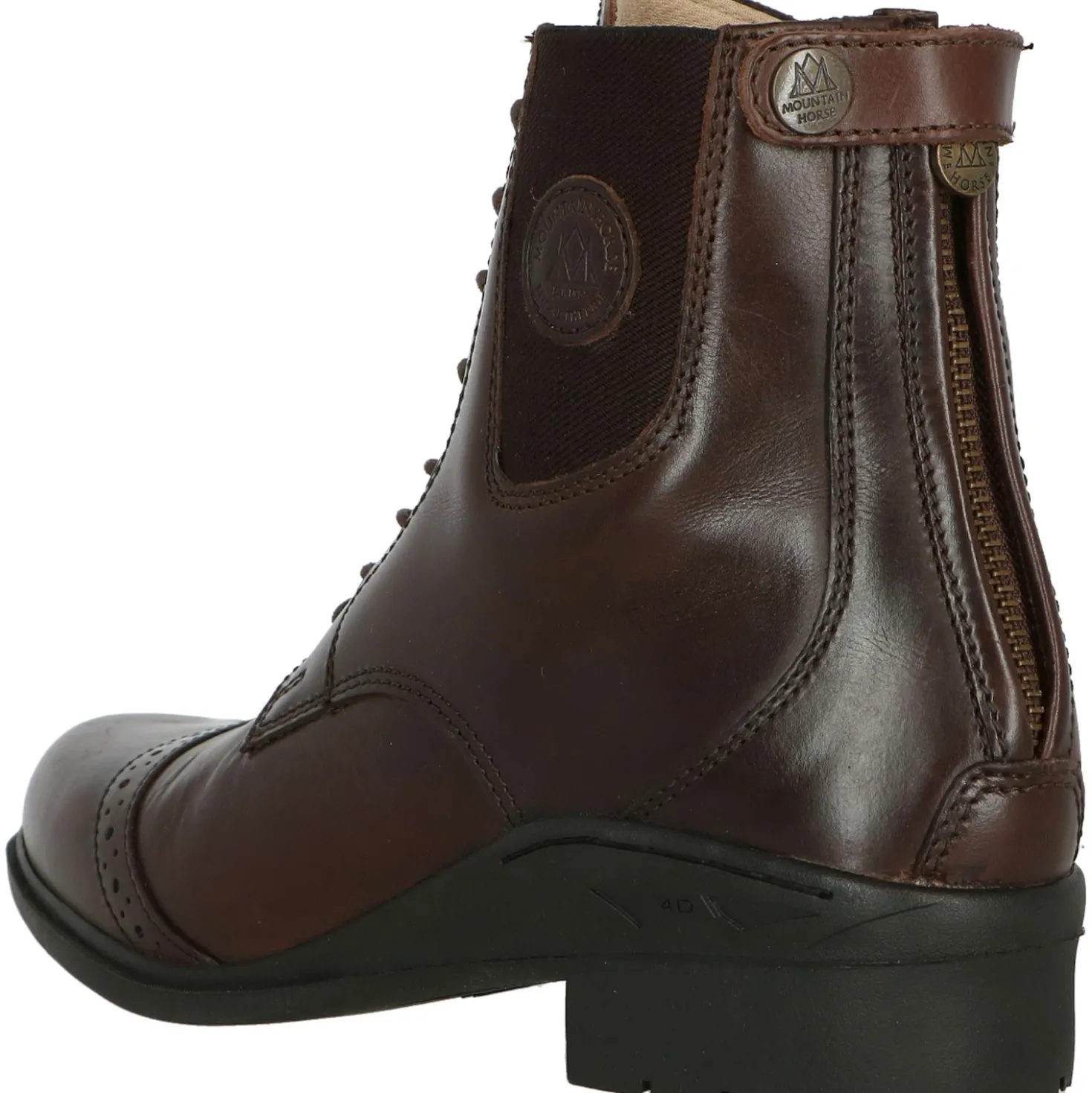 Mountain Horse Paddock Boots Aurora Back Zip Brown