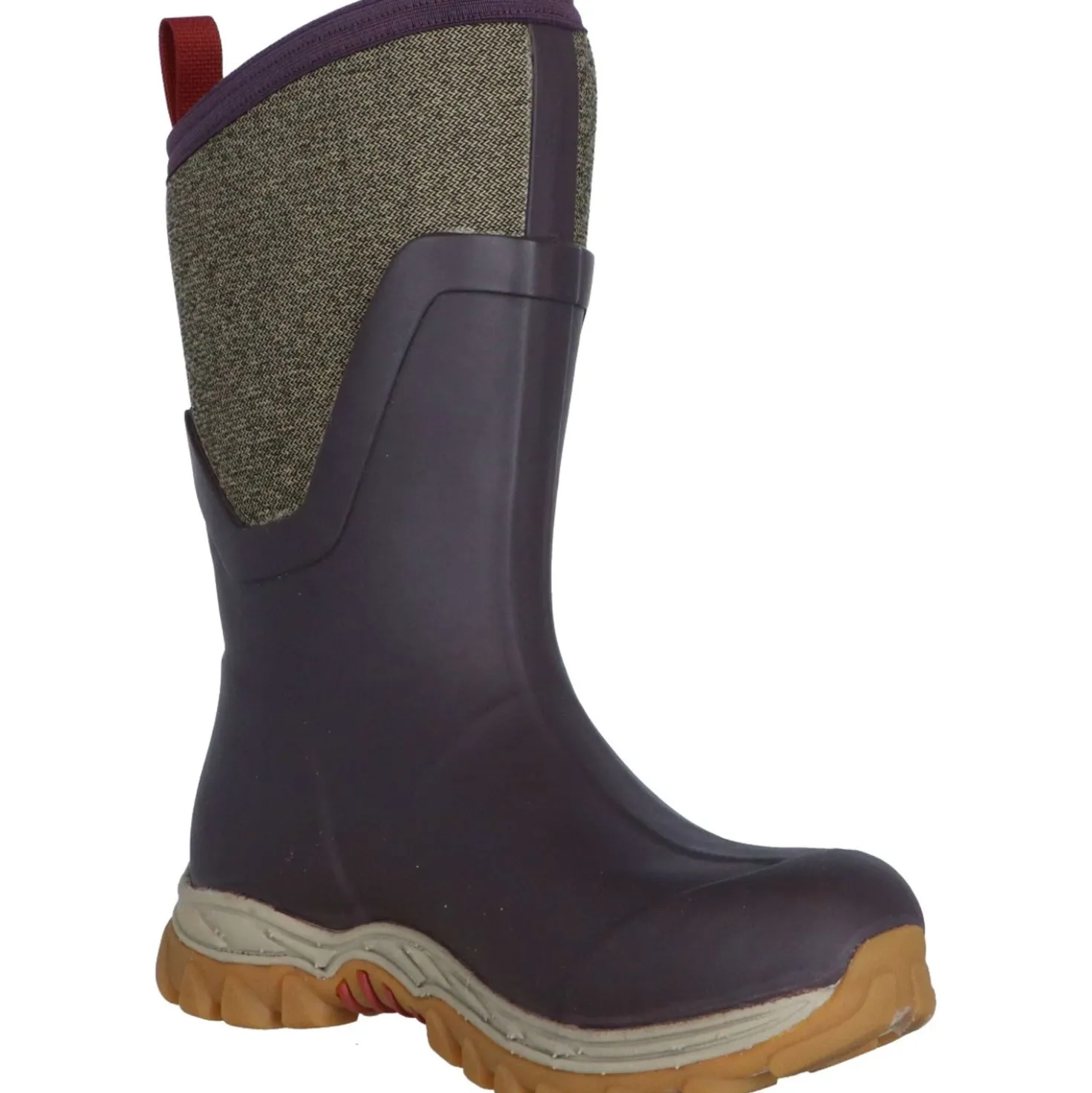Muck Boot Arctic Sport II Mid Dames Bordeaux/Tweed