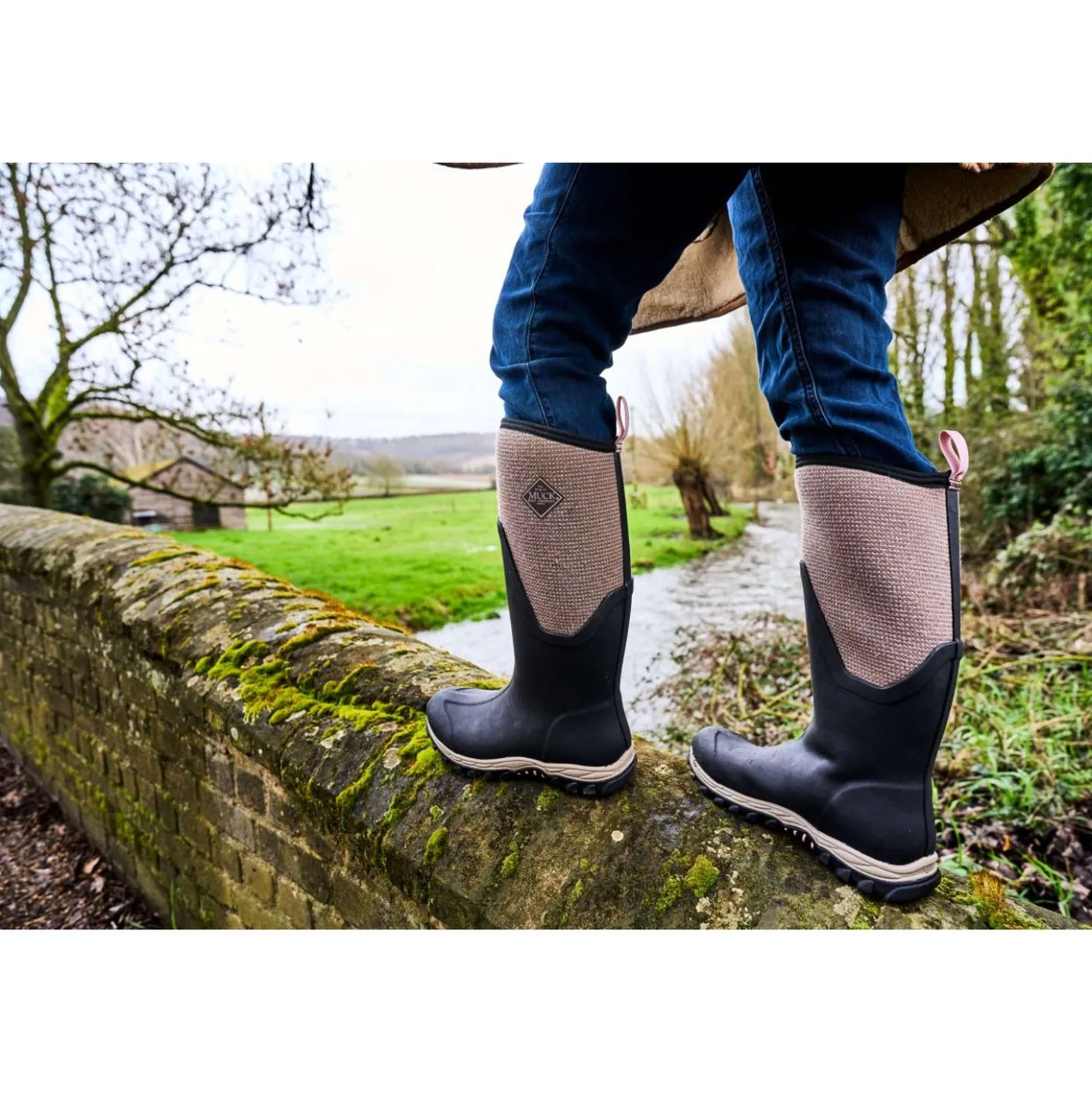 Muck Boot Arctic Sport II Tall Dames Black/Tweed