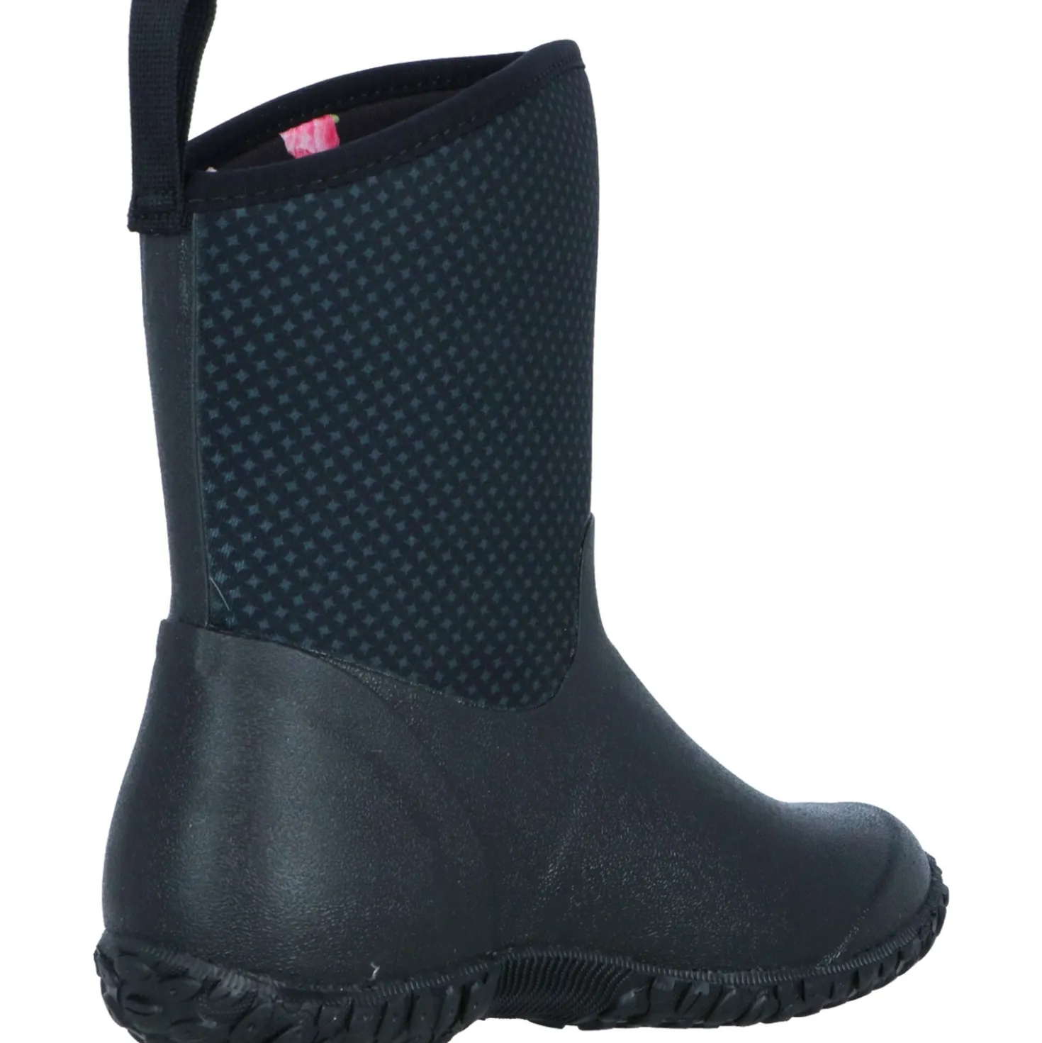 Muck Boot Muckster II Mid Dames Zwart/Rozen Print