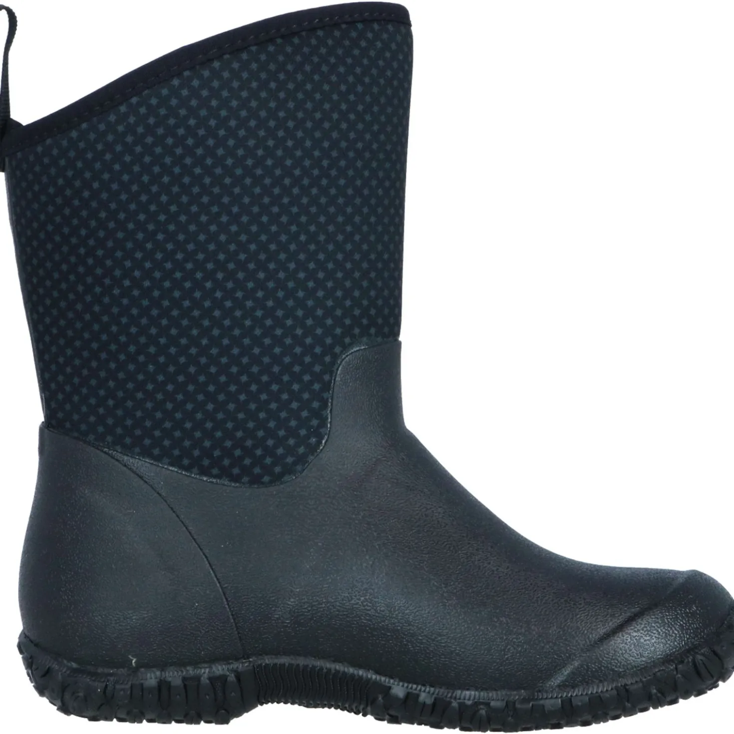 Muck Boot Muckster II Mid Dames Zwart/Rozen Print