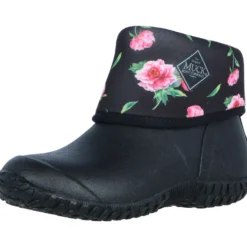 Muck Boot Muckster II Mid Dames Zwart/Rozen Print