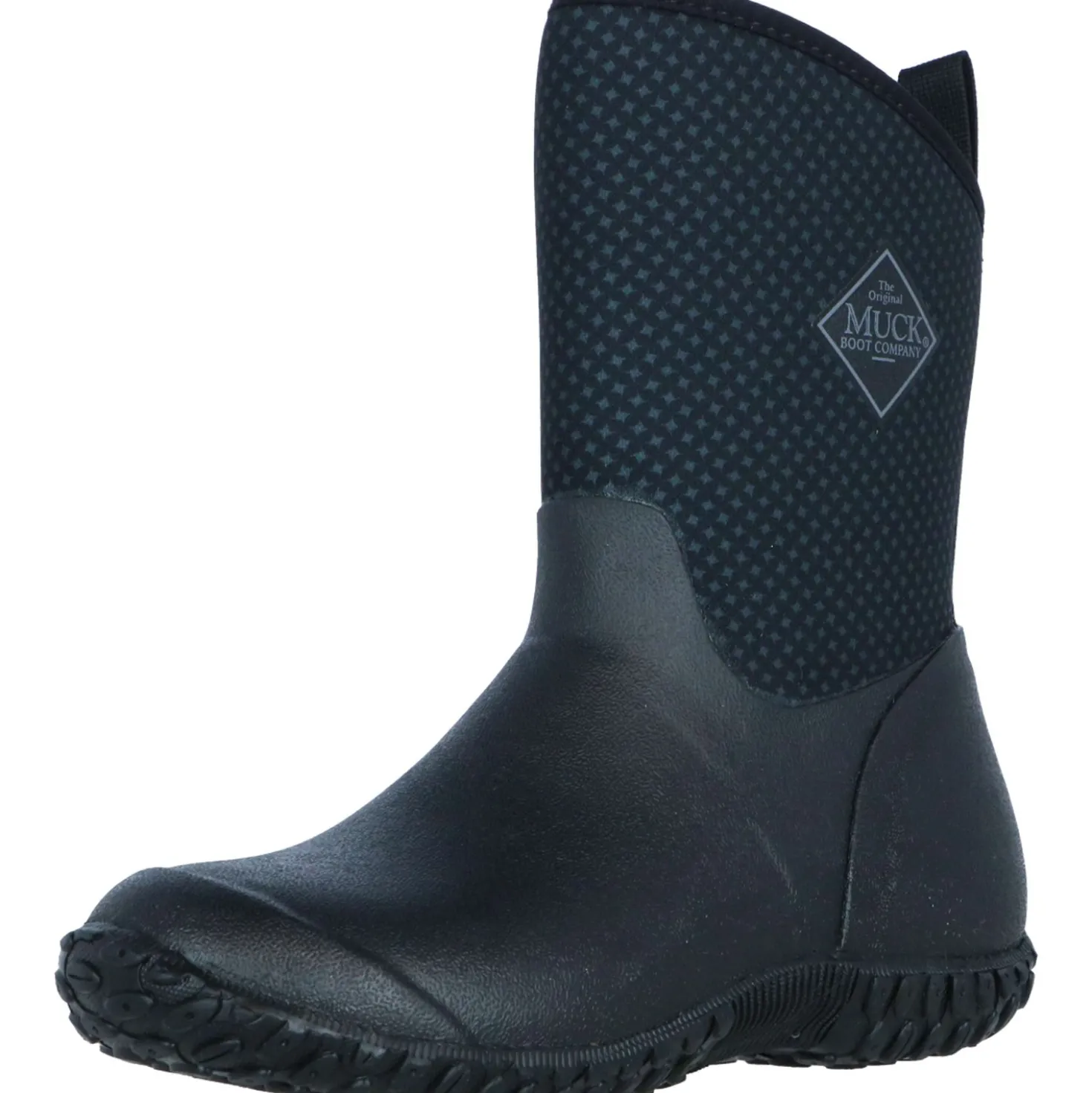 Muck Boot Muckster II Mid Dames Zwart/Rozen Print