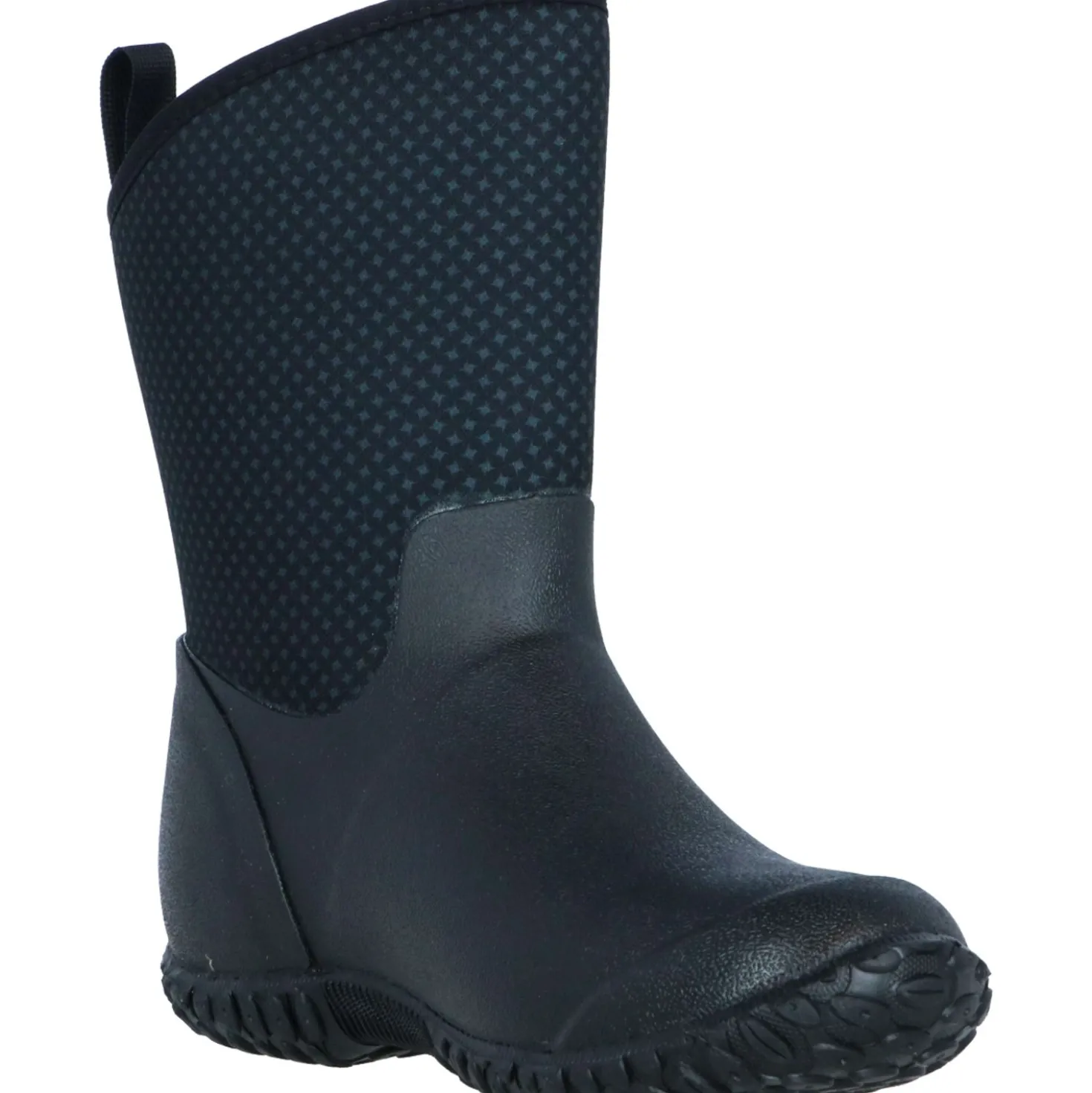 Muck Boot Muckster II Mid Dames Zwart/Rozen Print