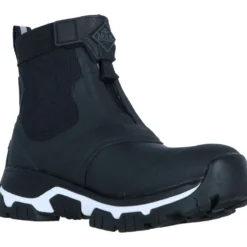Muck Boot Stalschoenen Apex Zip Dames Zwart/Wit