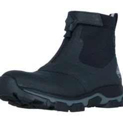 Muck Boot Stalschoenen Apex Zip Ankle Heren Zwart/Grijs