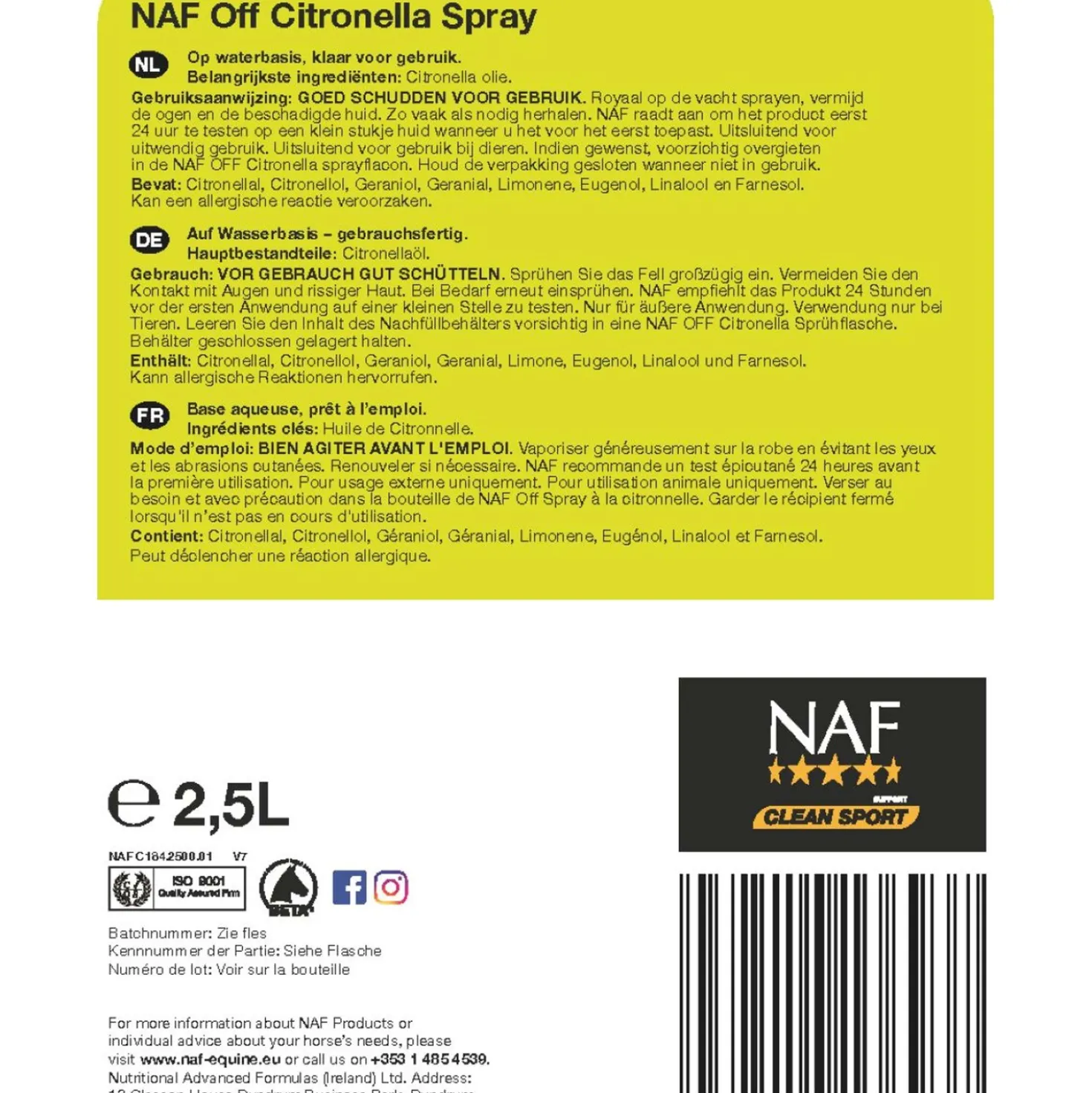 NAF Citronella Spray