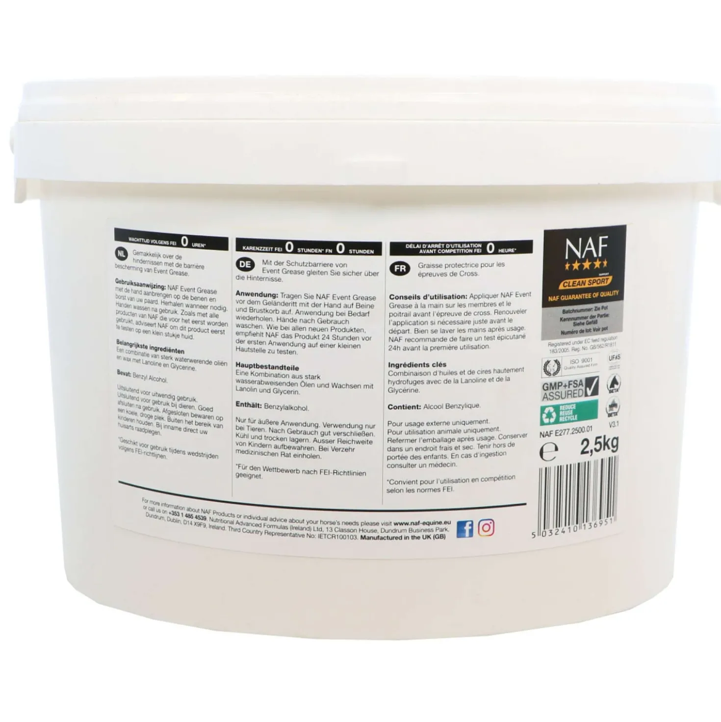 NAF Eventing crème Event Grease