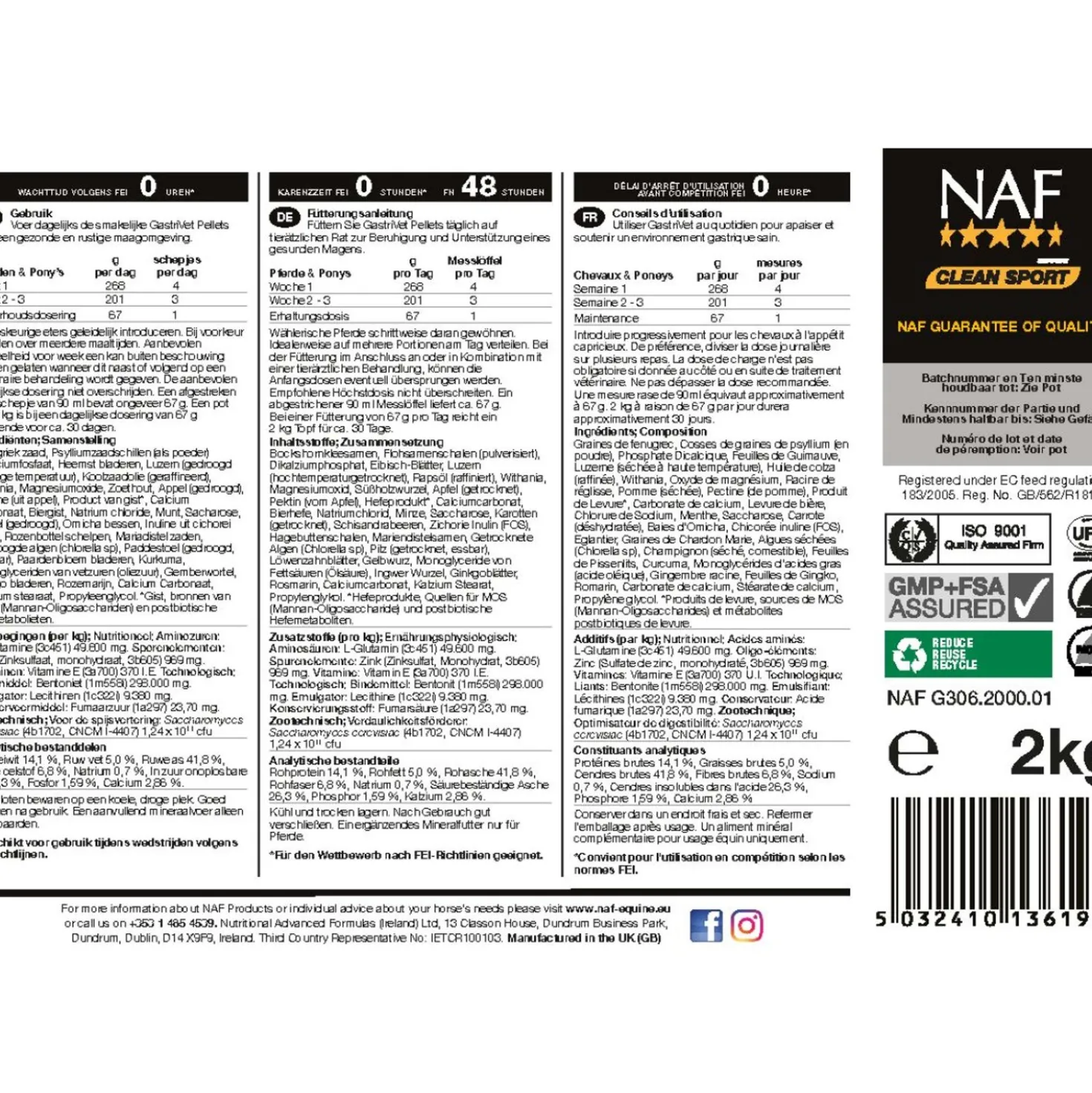 NAF GastriVet Pellets