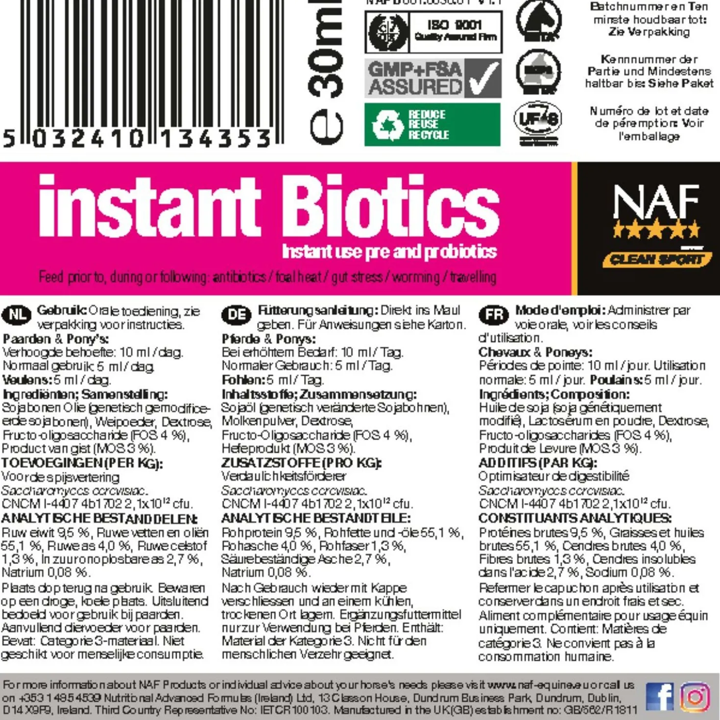 NAF Instant Biotics