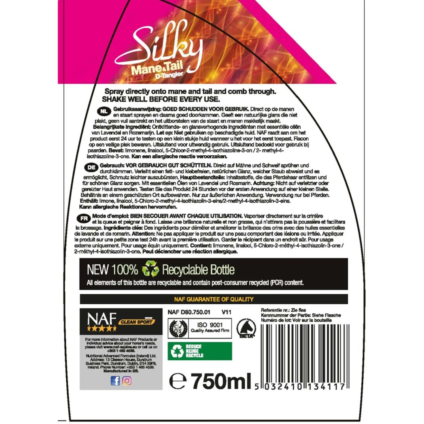 NAF Silky Mane & Tail D-Tangler Refill