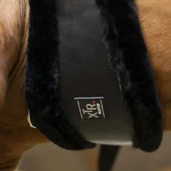 Norton Dressuursingel XTR Synthetisch Schapenvacht Zwart