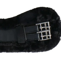 Norton Dressuursingel XTR Synthetisch Schapenvacht Zwart