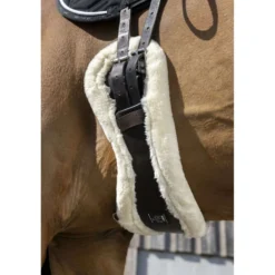 Norton Dressuursingel XTR Synthetisch Schapenvacht Havana/Crème