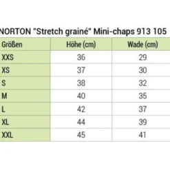 Norton Minichaps Stretch Grain Zwart