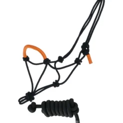 Norton Touwhalsterset Fun Colour Ethologisch Zwart/Neon Oranje