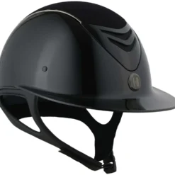 OneK Cap Avancé Glossy Chamude Chrome Lijnen Zwart