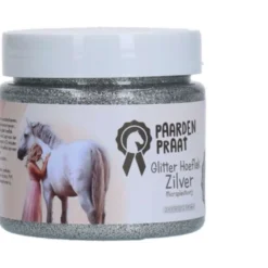 Paardenpraat Hoeflak Glitter Zilver