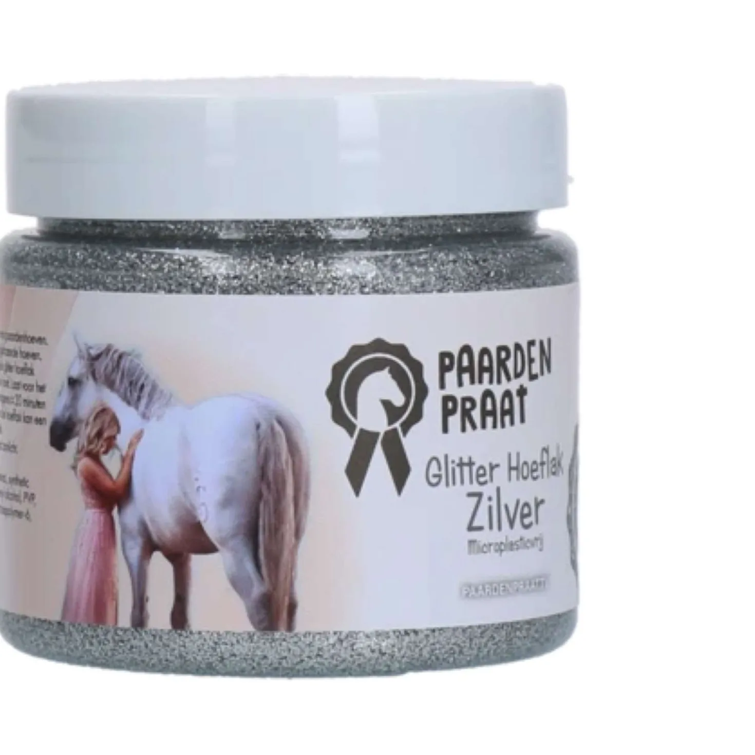 Paardenpraat Hoeflak Glitter Zilver