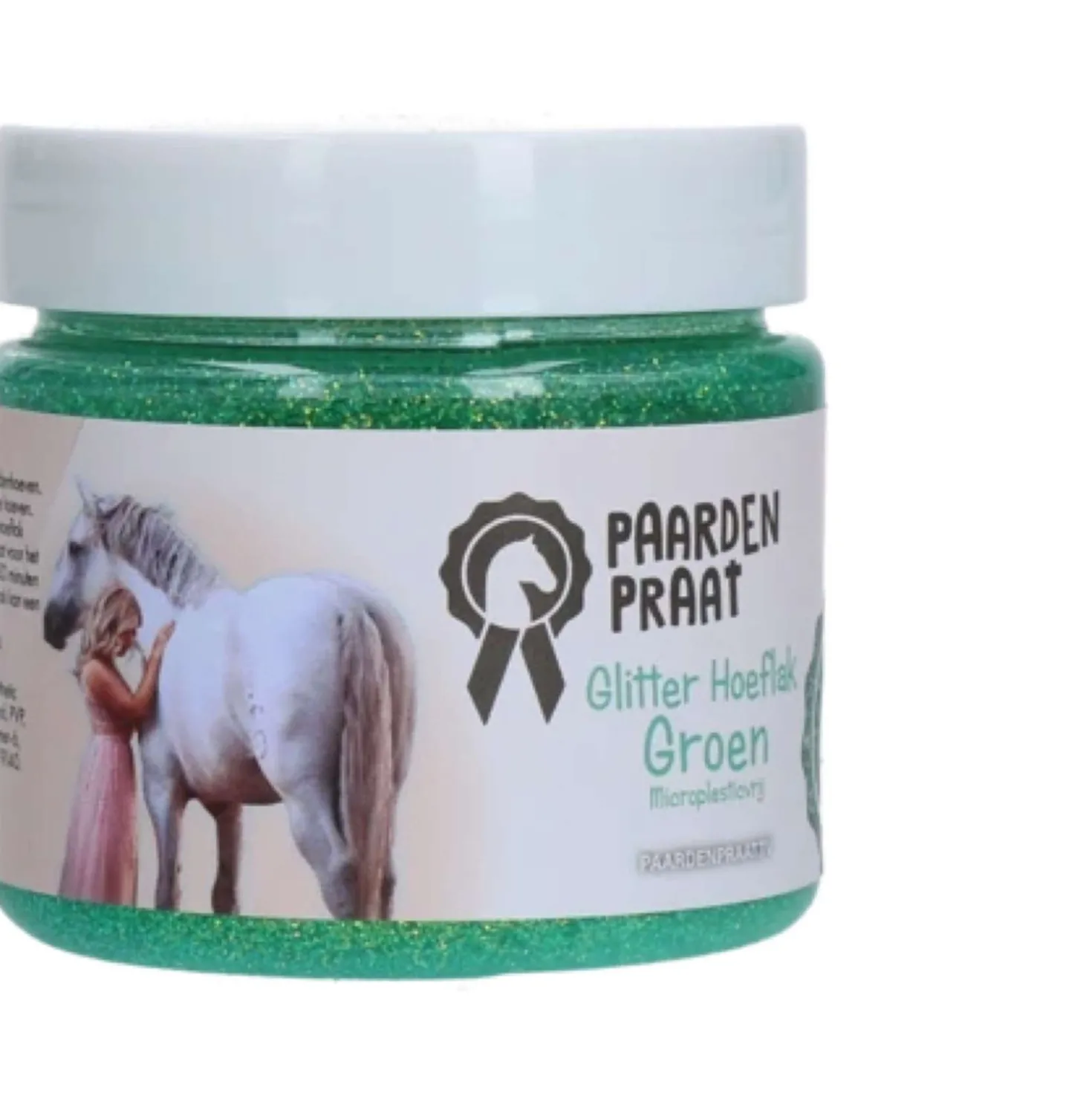Paardenpraat Hoeflak Glitter Groen