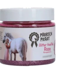 Paardenpraat Hoeflak Glitter Roze