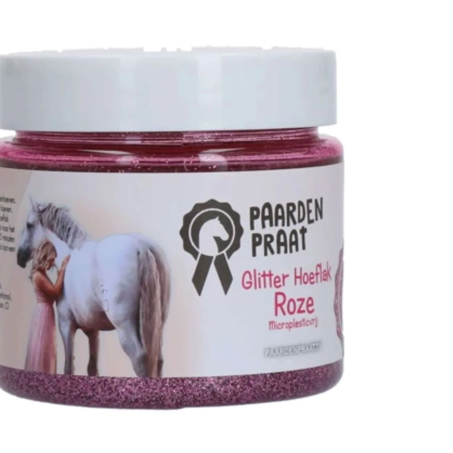 Paardenpraat Hoeflak Glitter Roze