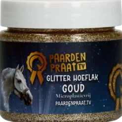 Paardenpraat Hoeflak Glitter Goud
