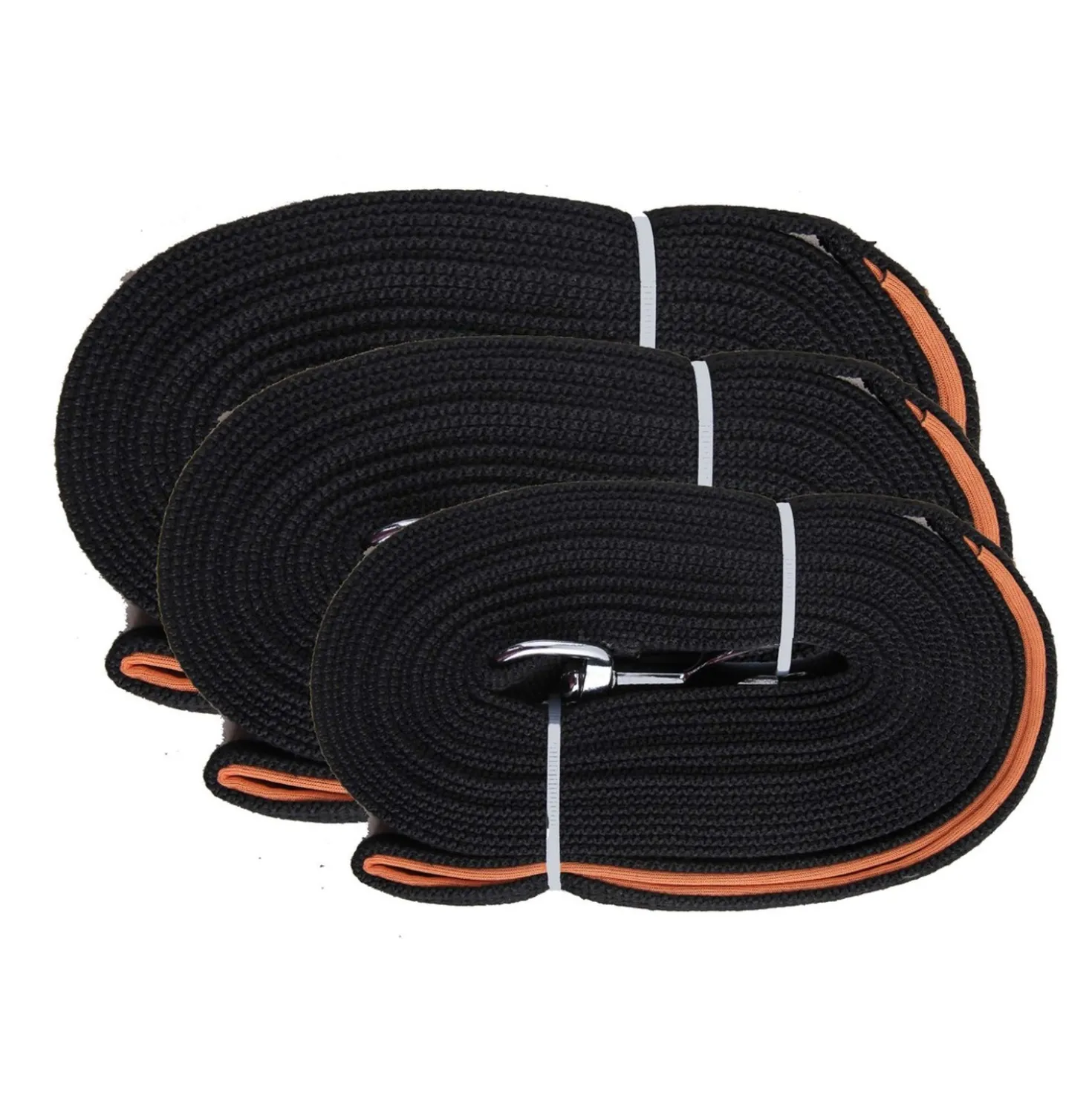 Pawise Flat Leashwith Loop Zwart