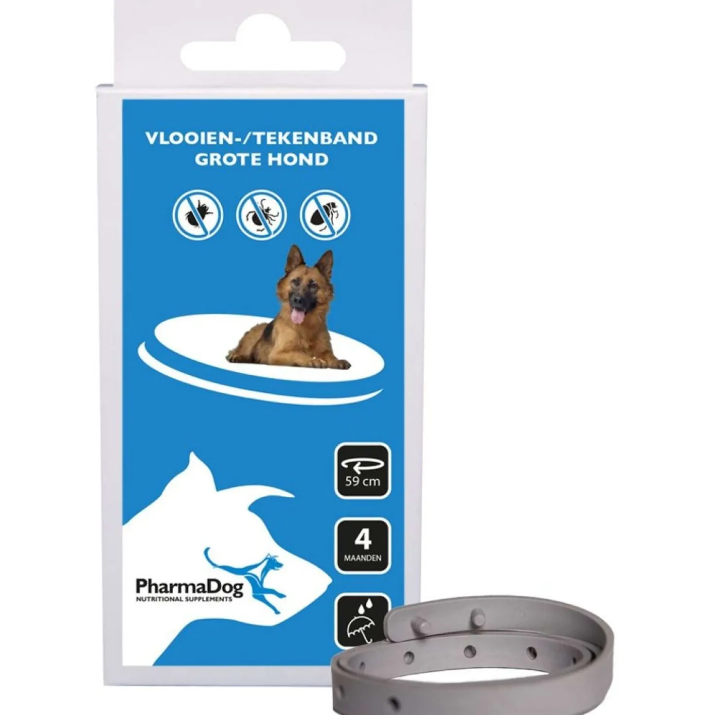 PharmaDog Teken en Vlooien Halsband Grote Hond