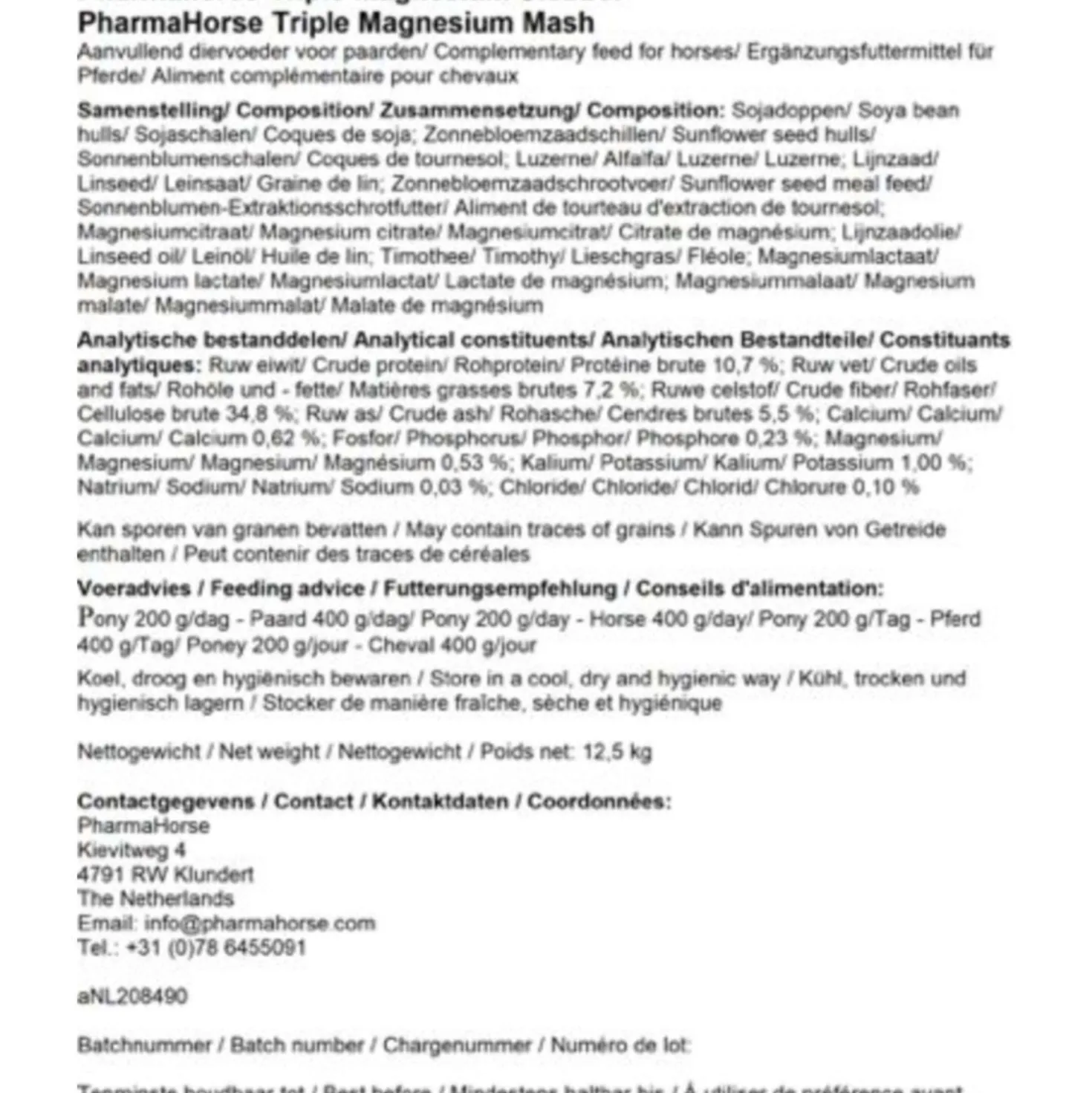 PharmaHorse Slobber Triple Magnesium
