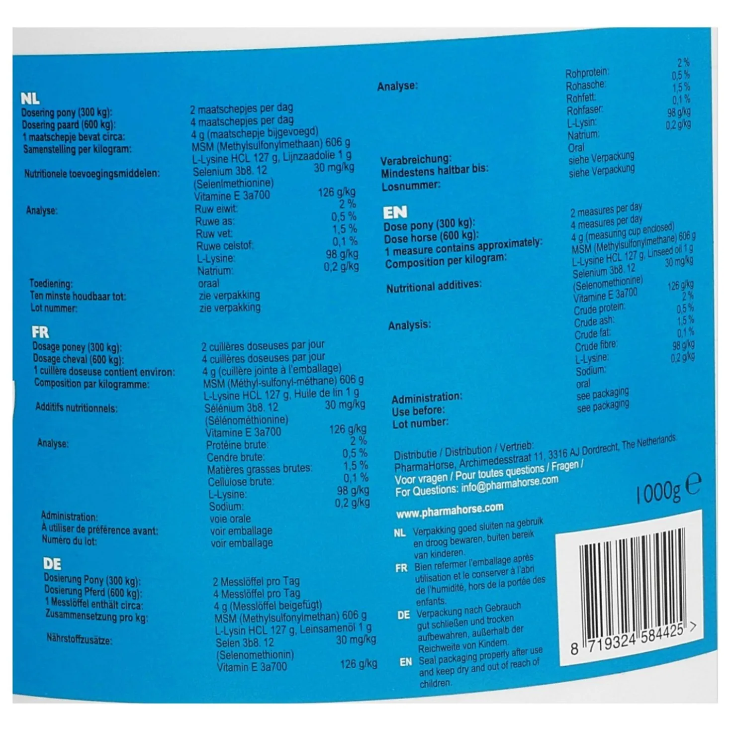 PharmaHorse Vitamine E Excellent