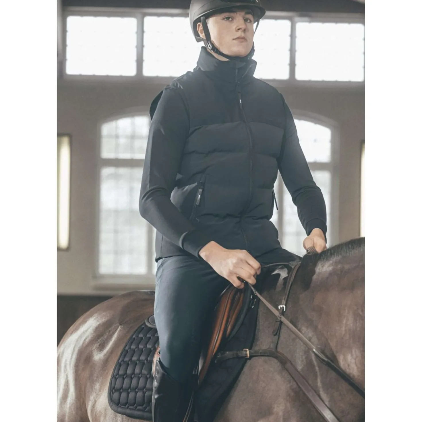 Pikeur Bodywarmer Quilted Athleisure AW26 Heren Zwart