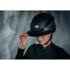 Pikeur Cap AirLuxe Pure Lange klep Zwart