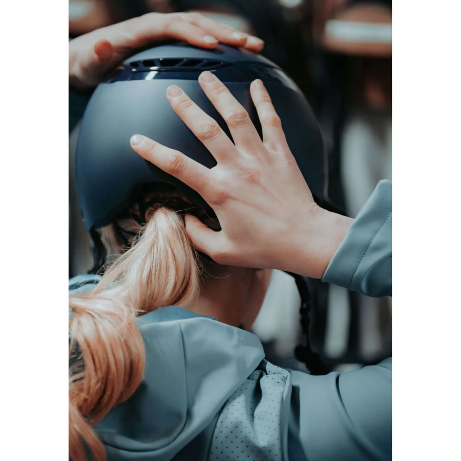 Pikeur Cap AirLuxe Pure Lange klep Midnight Blue