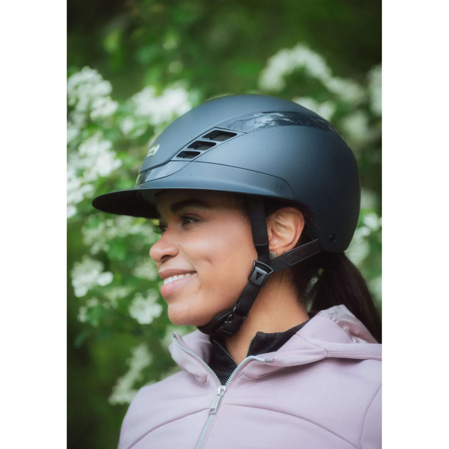 Pikeur Cap AirLuxe Pure Lange klep Midnight Blue