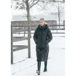 Pikeur Lange Jas QuiltDiamond Selection AW26 Zwart