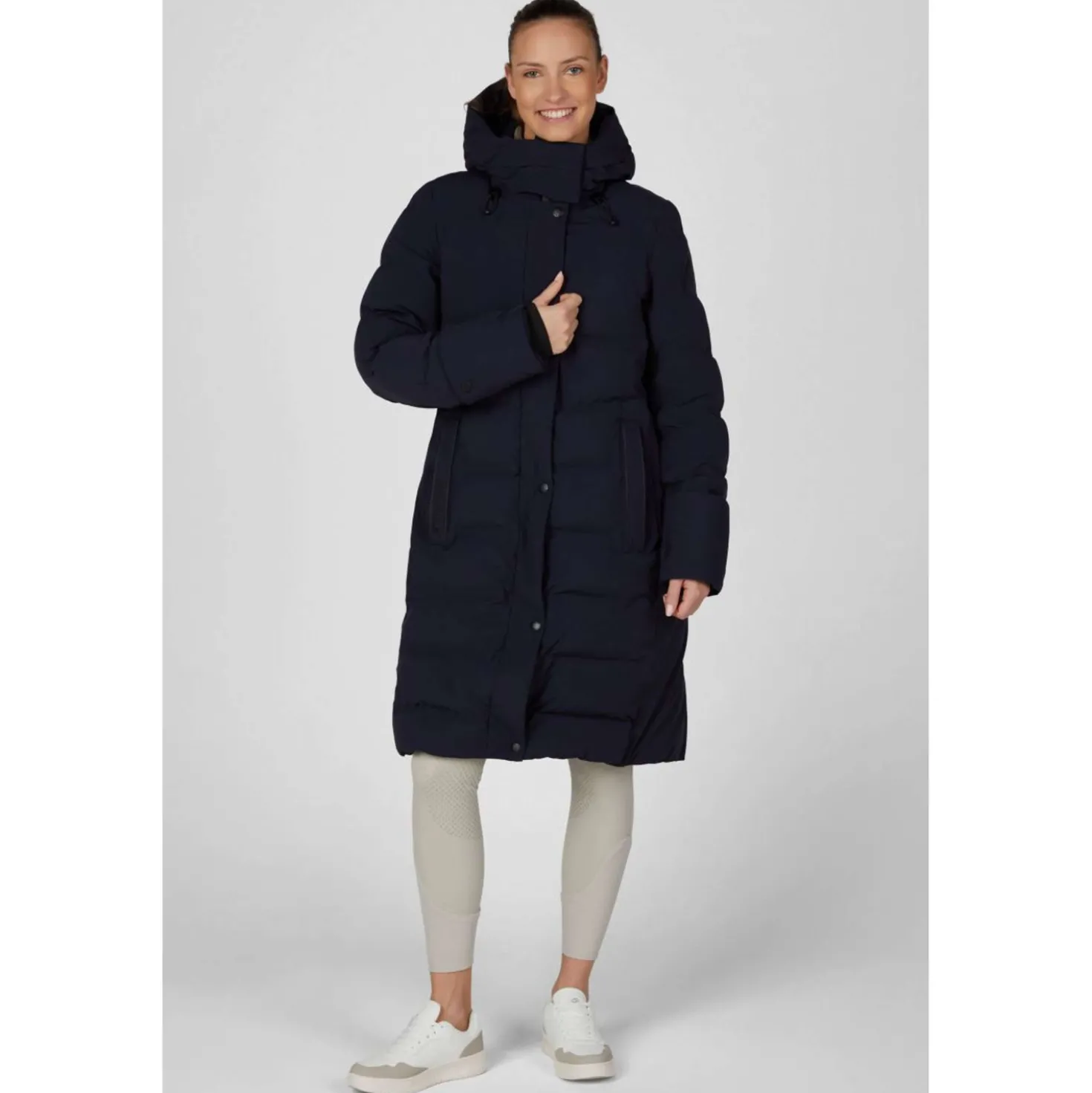 Pikeur Lange Jas Quilted Raincoat Athleisure AW26 Nightblue