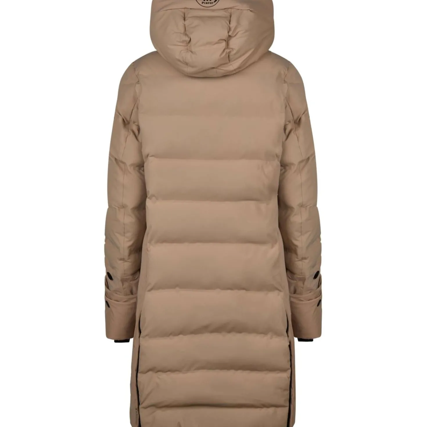 Pikeur Lange Jas Quilted Raincoat Athleisure AW26 Mocha Cream