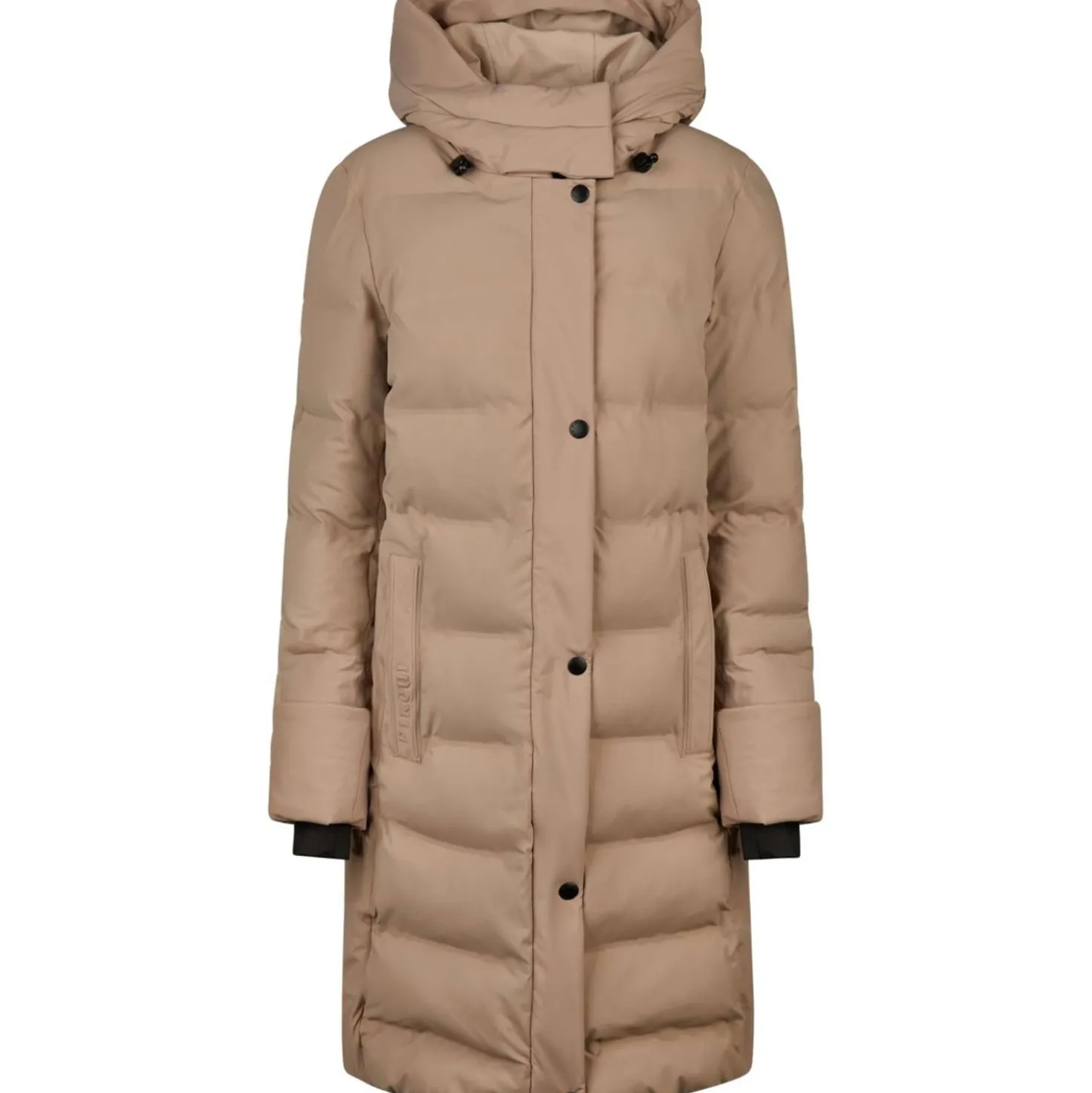 Pikeur Lange Jas Quilted Raincoat Athleisure AW26 Mocha Cream