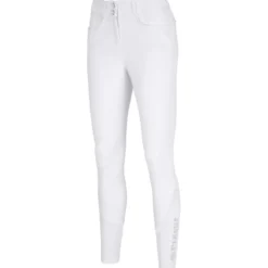 Pikeur Rijbroek Camie Full Grip Silicon Wit