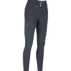 Pikeur Rijbroek Candela New Leren Zitvlak Dark Shadow